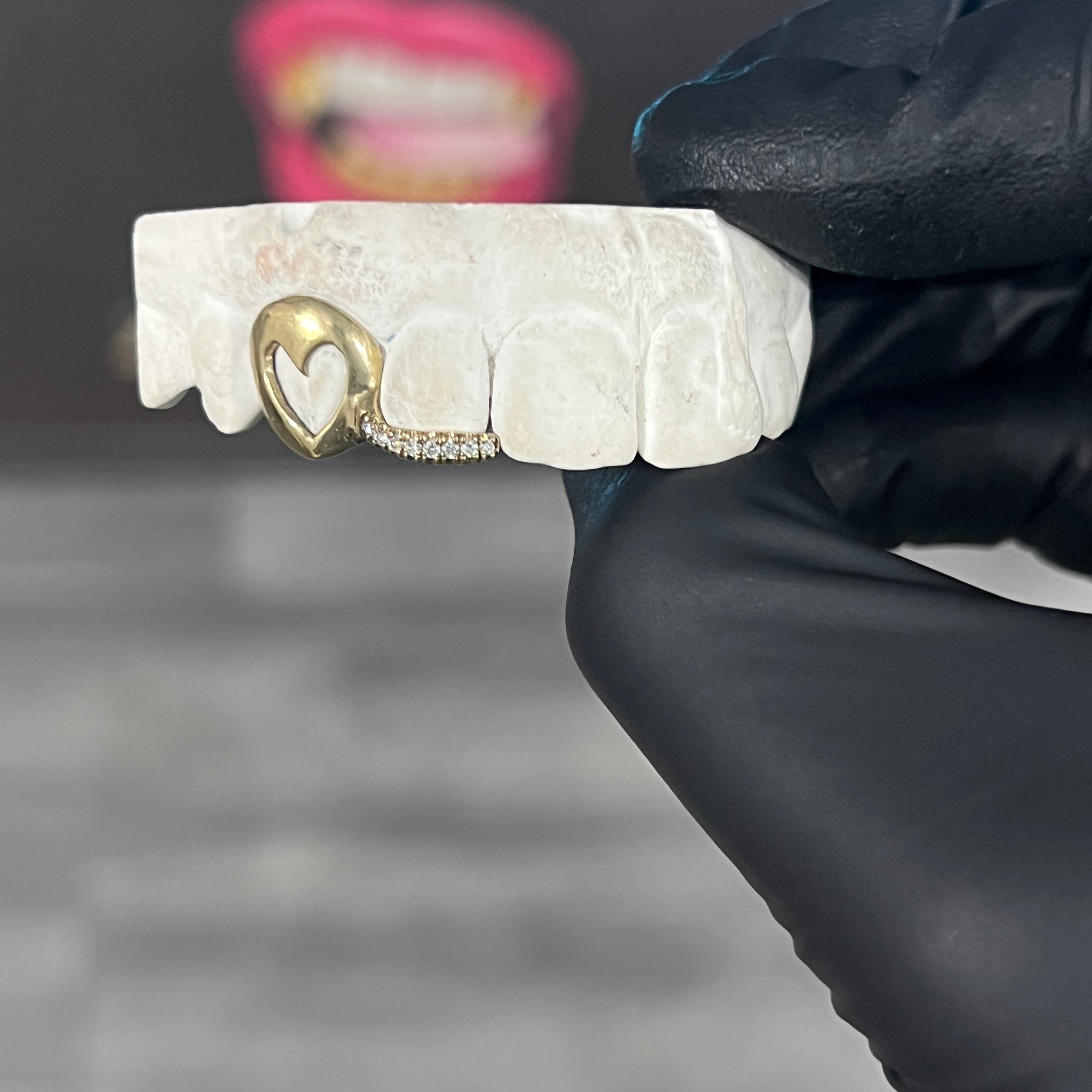 Heart Window with diamond Inlay Design