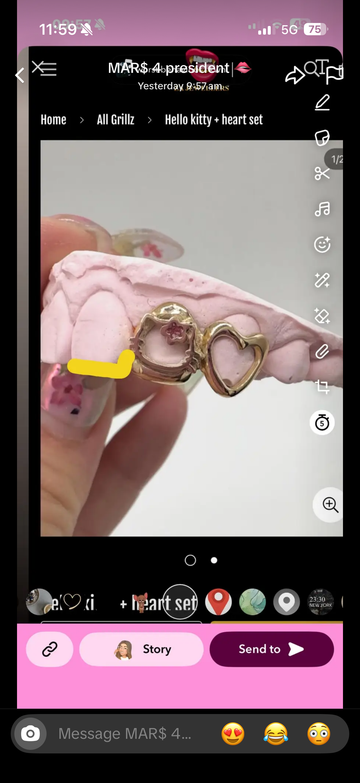 Hello kitty & inlay