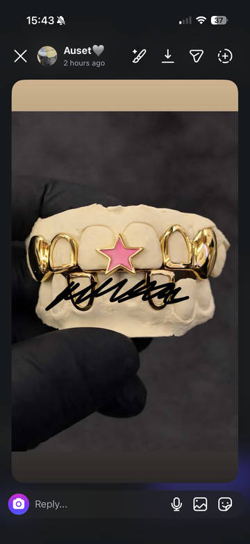 4/pc set with pink star gap filler